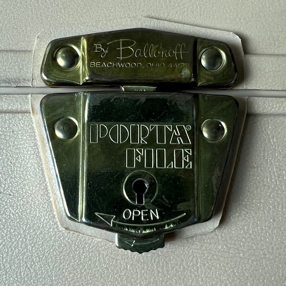 Vintage Brown/Tan Plastic Ballonoff File Storage Organizer Box Portafile - Picture 14 of 16